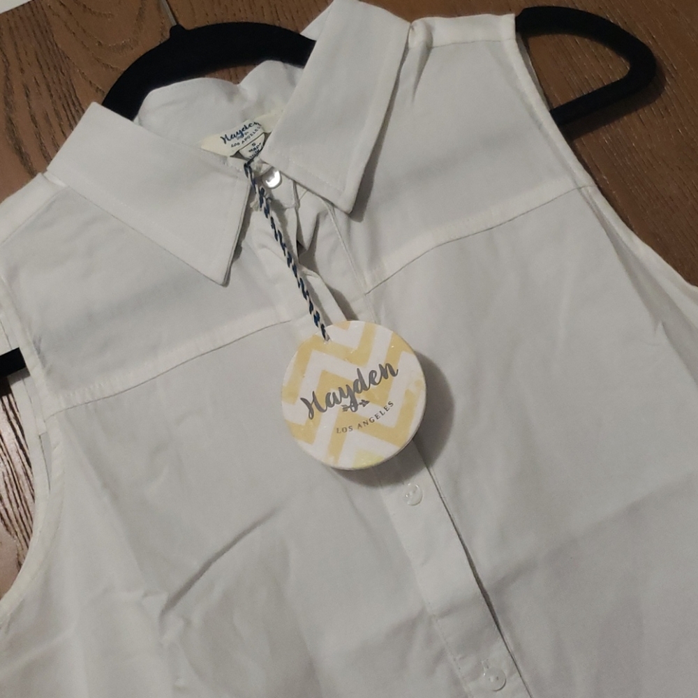 🎊HP🎊✌New Boutique Button Front Shirt Dress - Picture 6 of 9